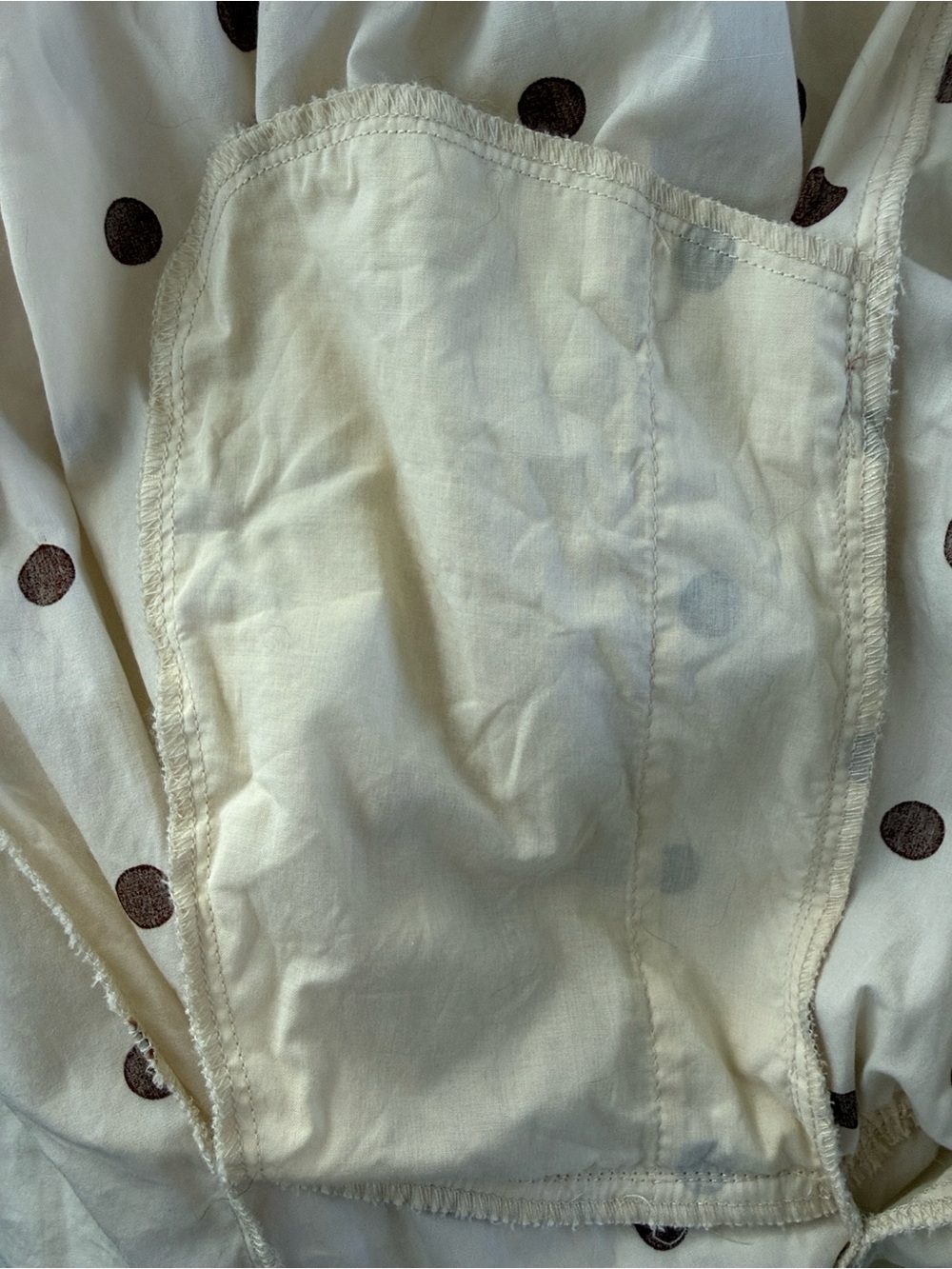 Camila Coelho Cream Maxi Dress with Brown Polka Dots - Picture 7 of 14